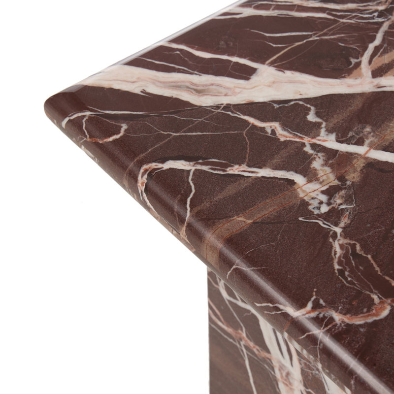 Arum Marble End Table, Meriot Marble