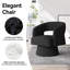 Fauteuil d'appoint pivotant en tonneau avec base pivotante à 360 ° Teddy Teddy, chaise longue moderne pour le salon ou la chambre à coucher-1103809875-1128290178