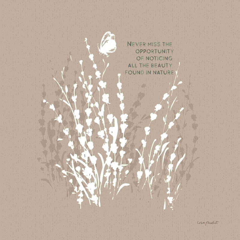 Au naturel vii sur beige, H 20 po x l 20 po