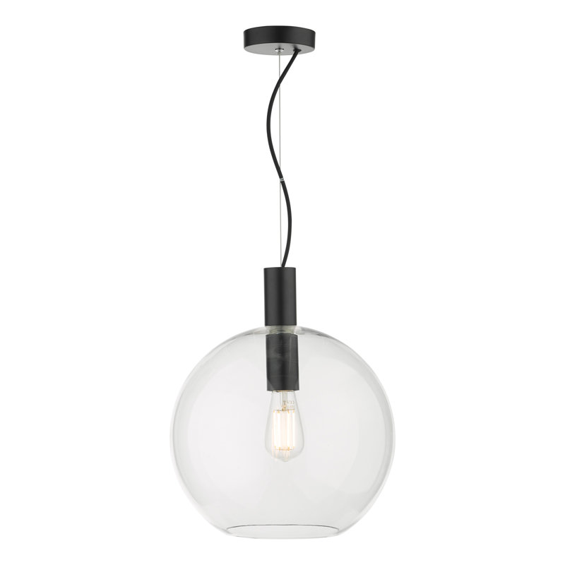 Kirsten 1 - Light Sphere Pendant, Black