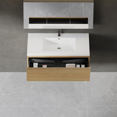 Meuble-lavabo flottant 42 po avec lavabo