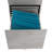 Techni Mobili Rolling Two Drawer Vertical Filing Cabinet With Lock And Storage, Grey