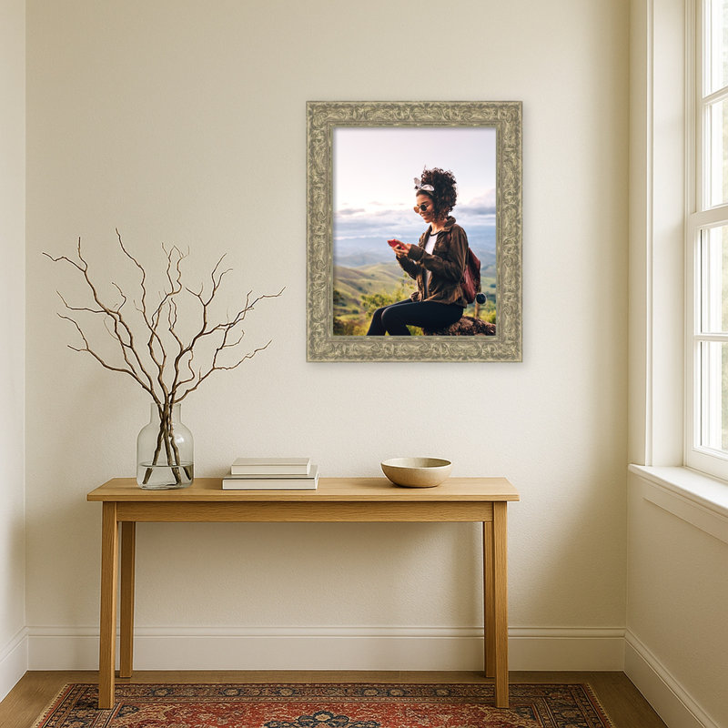 Cadre photo Luxe, Luxe argent antique, 22 x 28