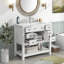 Meuble-lavabo simple 36 po avec lavabo en résine Dondria-2059212006