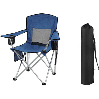 Upgraded Portable Folding Camping Chair – Ergonomic Outdoor Chair with Cup Holder, Carry Bag & Heavy-Duty Steel Frame – Collapsible Lawn and Beach Cha by Arlmont & Co.