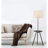57" Round Sofa Side Table W/ Lamp And Power Station