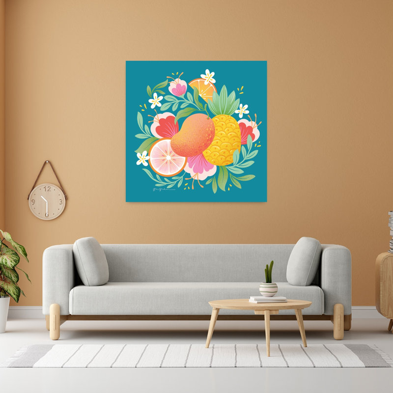 Fruit Punch II, art fruitier contemporain, H 48 po x l 48 po