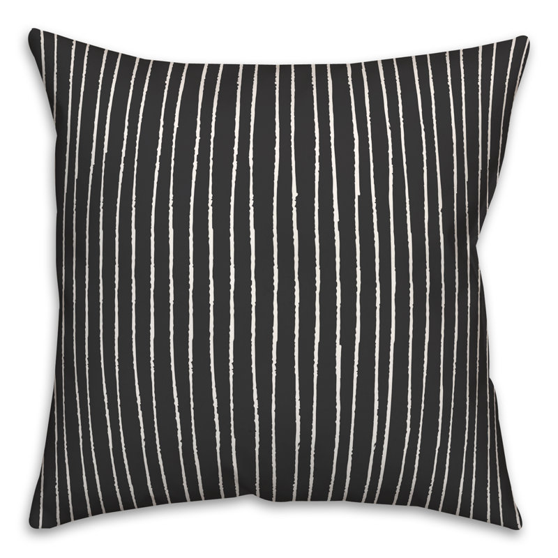  Lines Square Pillow Cover & Insert