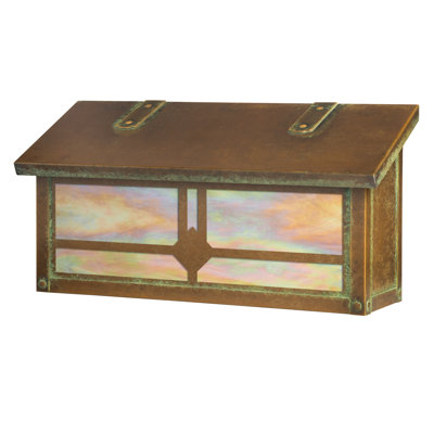 Clairview Brass Wall Mounted Mailbox