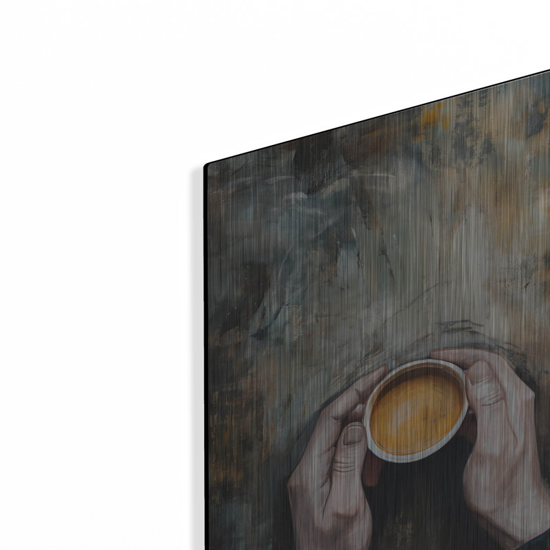 Art mural en métal Winston Porter «Coffee Time» par Andreas Magnusson, H 16 po x l 12 po