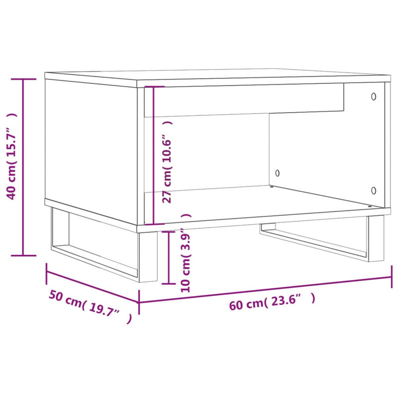 Azilynn Sled Coffee Table with Storage, Sonoma Oak