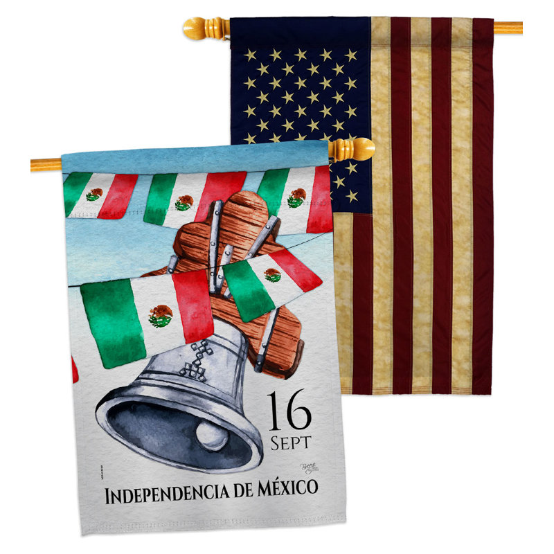 Drapeau de maison en polyester 2 côtés 3 pi 3 po x 2 pi 2 po