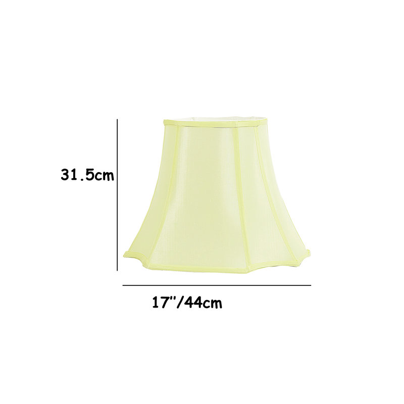 Silk Bell Lamp Shade ( Screw On ) in Cream, 31.5cm H x 44cm W x 44cm D
