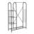 Industrial-Style Hall Stand, Black Metal Frame, 63.0 x 64.2 x 12.2 inches | 100% Metal, 7 mm Thickness, 0.75 inch Diameter Legs | Modern Design for Entryway, Stylish & Durable Storage Solution