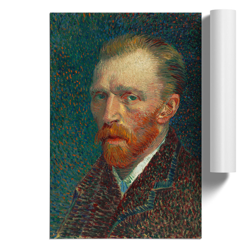 Self Portrait by Vincent van Gogh - Frameless Print, 59cm H x 42cm W x 0.1cm D