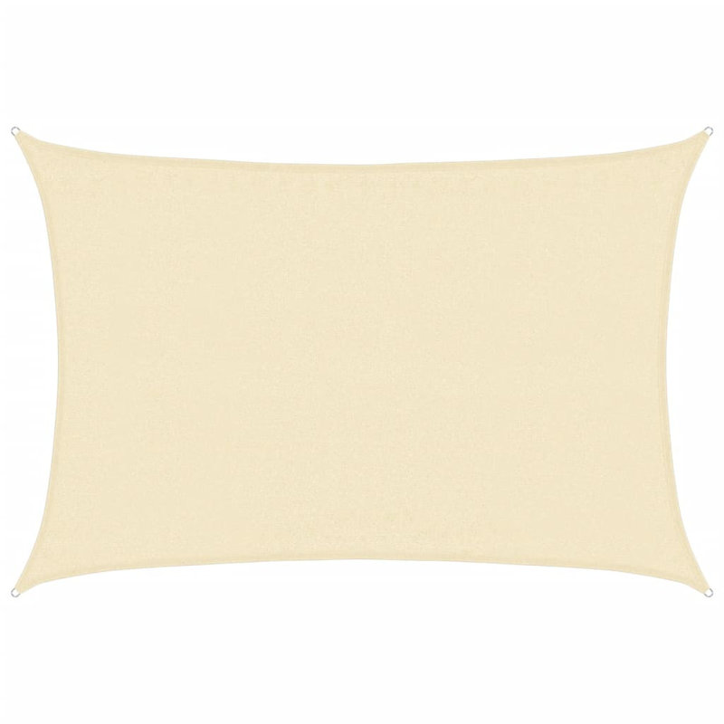 Attalus Rectangular Shade Sail, 3.5m x 5m, Cream