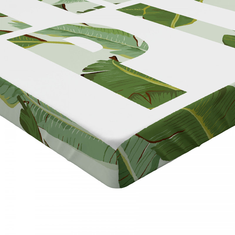 Microfiber Floral Fitted Sheet, Full Fitted Sheet