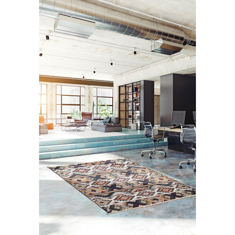 Kilim gris Ankara 5 pi 1 po x 8 pi 0 po