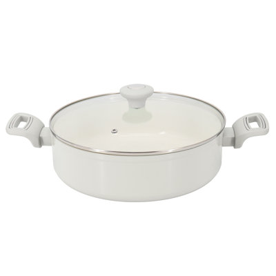 thumbnail image 2 of Martha Stewart Delaroux 10-Piece Stainless Steel Ceramic Nonstick Pots 2 of 14