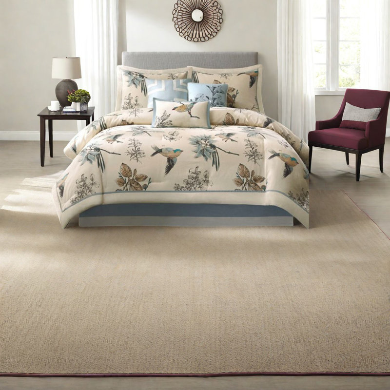 Luxurious Cotton Twill Bedding Sets, Khaki, Rustic Elegance For Home