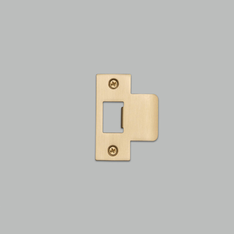 Pocket Door Hardware, Brass, 2.75" H x 1.98" W x 0.44" D