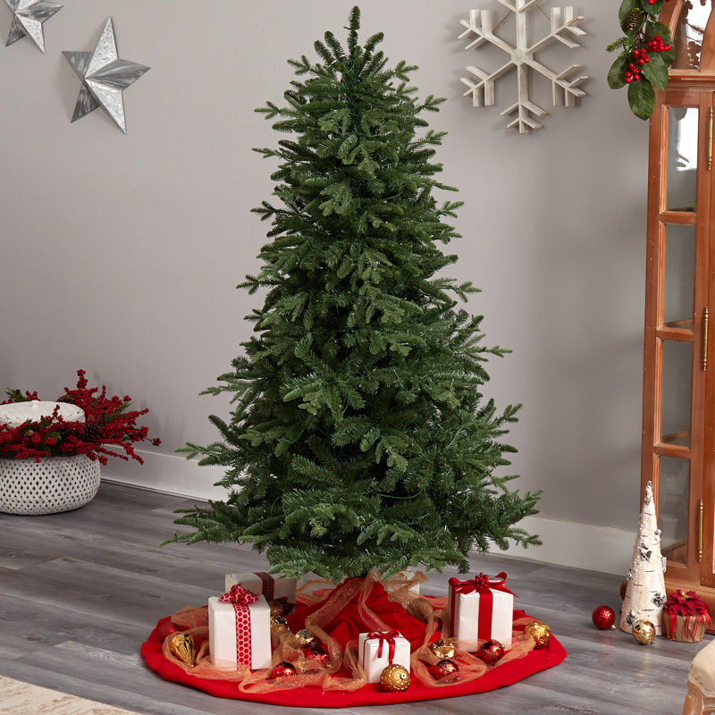 Lighted Artificial Christmas Tree, 6'