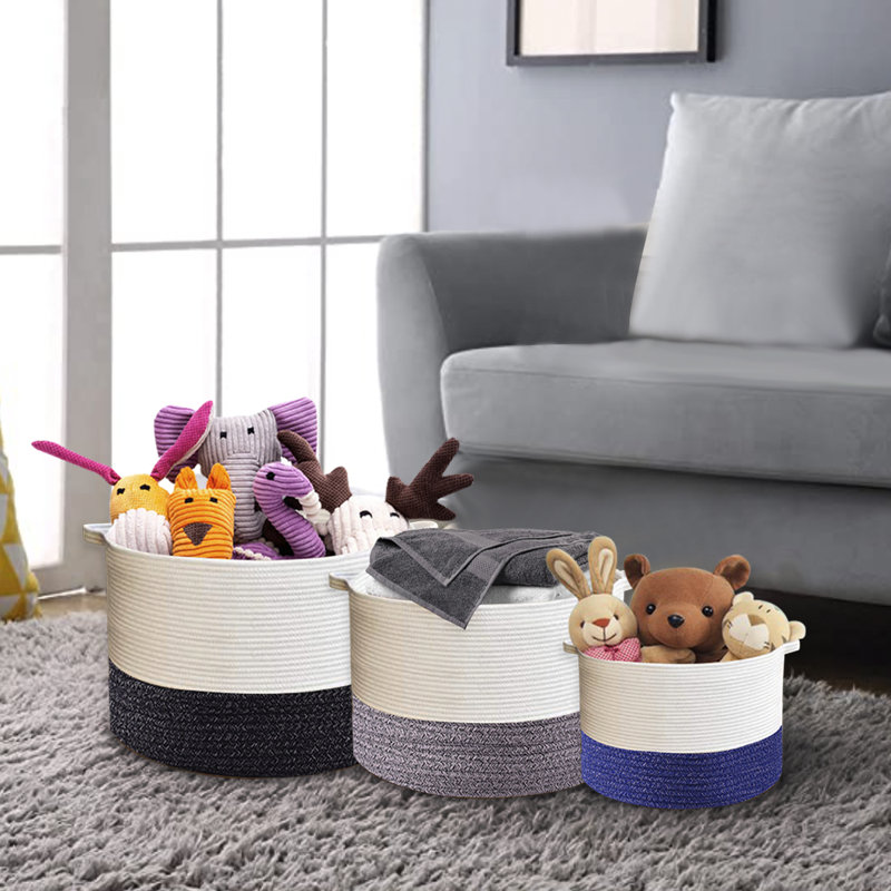 Ensemble de 3 paniers à linge