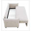 Lit gigogne escamotable en tissu avec rangement