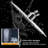 High Pressure Ultra-Thin 10-Inch Rain Shower Head - Stainless Steel with Self-Cleaning Nozzles-120850606-120850605-120850604