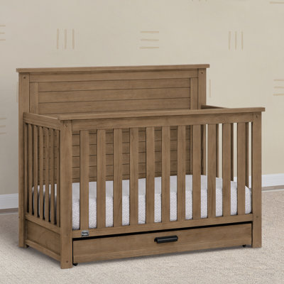 Caden 6-in-1 Convertible Crib with Trundle Drawer, Greenguard Gold Certified