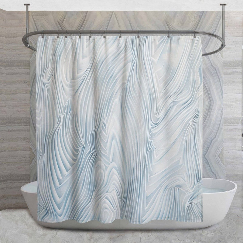 Rideau de douche Abstract, H 93 po x l 70 po