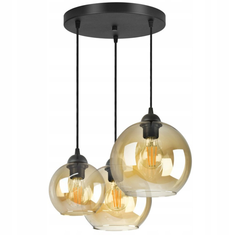 Vanderpol 3 - Light Black Cluster Pendant