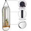 Miroir ovale suspendu avec ceinture
