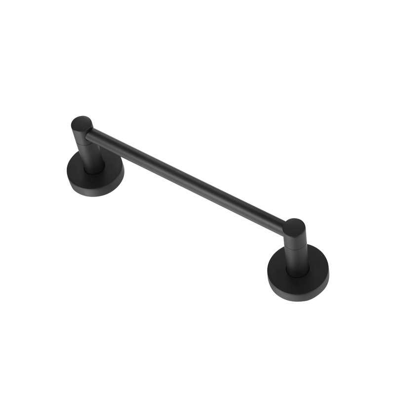 Azure - barre à serviettes simple - 30 po - Nickel satiné, Noir mat, H 2,87 po x l 25,55 po x P 2,87 po