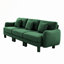 Canapé 3 places avec accoudoirs en forme de coquillage et pieds cylindriques Boucle-777964056-777964071-777964060