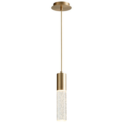 Luminaire suspendu cylindrique à 1 lumière DEL