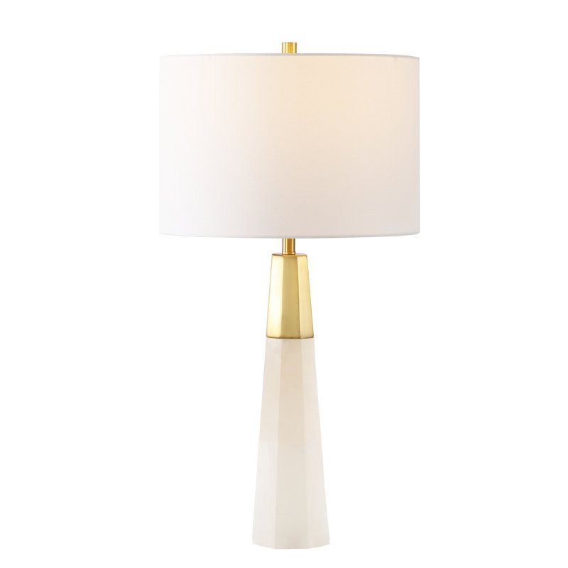 Sabeera Alabaster, Metal Table Lamp