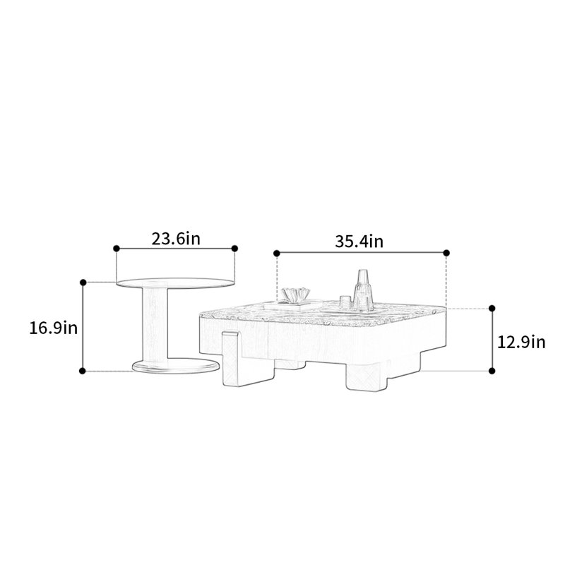 Italian Minimalist Style Coffee Table