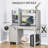 Computer Desk Home office Desk with Cabinet-1934807896