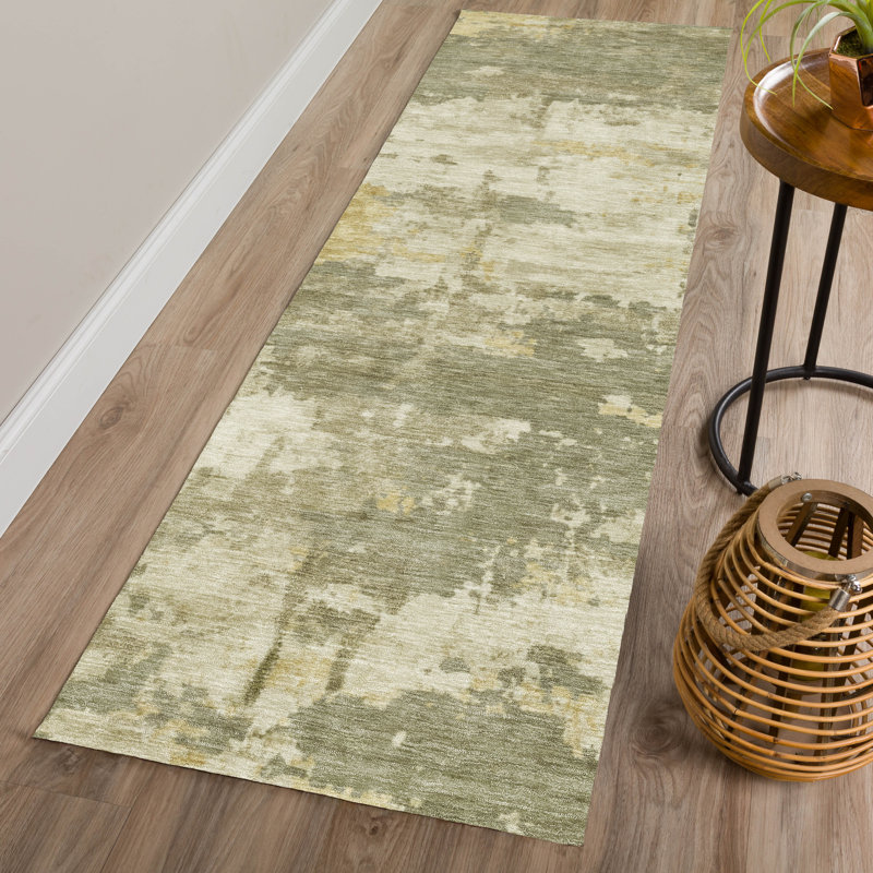 Machine Washable Indoor/Outdoor Chantille ACN2362 Abstract Rug, Runner 2'3" x 7'6"