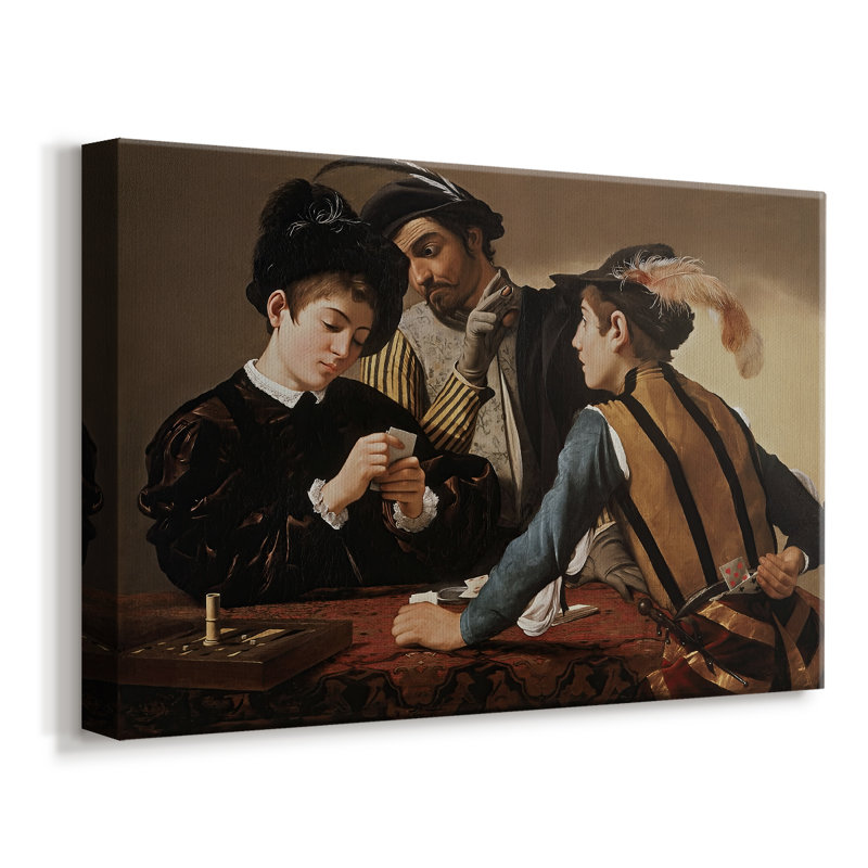The Cardsharps-Caravaggio-Gallery Wrapped Canvas-c. 1594, 8 x 12