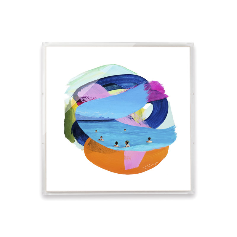 Xigia Beach par Taylor Cox, H 28 po x l 28 po, Boîte-cadre