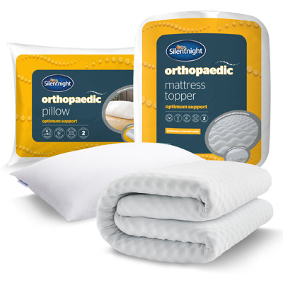 Silentnight Orthopaedic Mattress Topper And Pillow Set