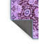 Tapis bleu / noir en laine et polyester tissé à la machine Iria