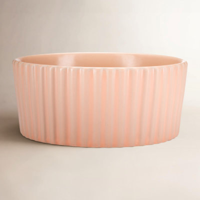 Ripple Ceramic Dog Bowl