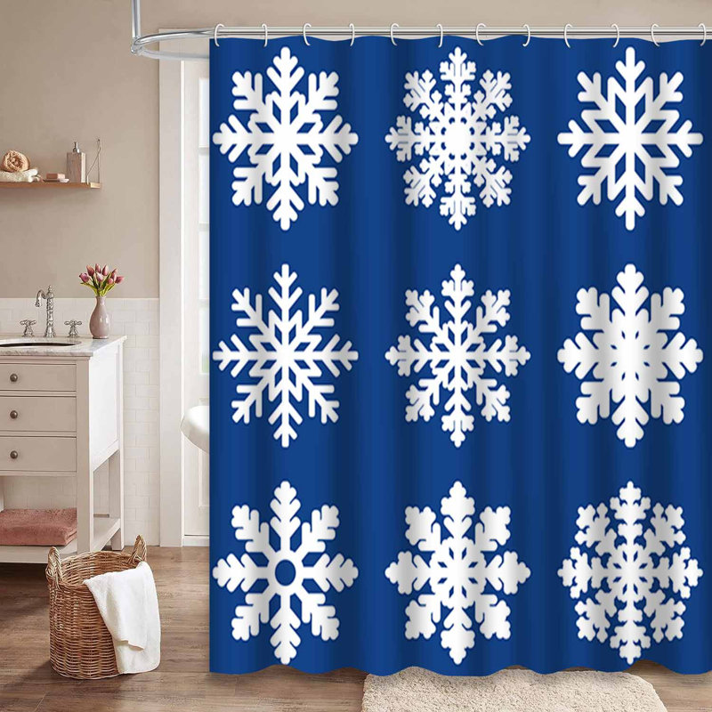 Rideau de douche Winter, L 72 po x l 78 po