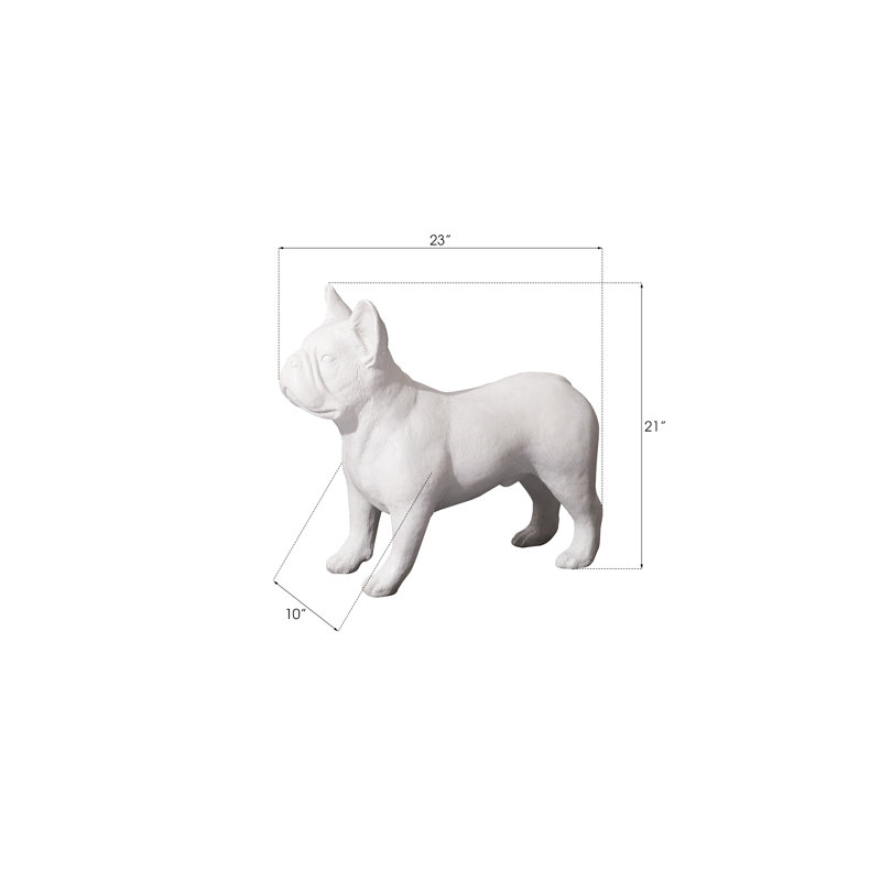 Animals French Bulldog, Gel Coat White