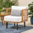 Club Chair For Outdoor Poolside - Design With Water- Cushions & Legs Seat Fashionable Flair Wood
