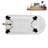 58" Streamlin Clawfoot Tub,Tray,Drain, Clawfeet-101628926-102219863