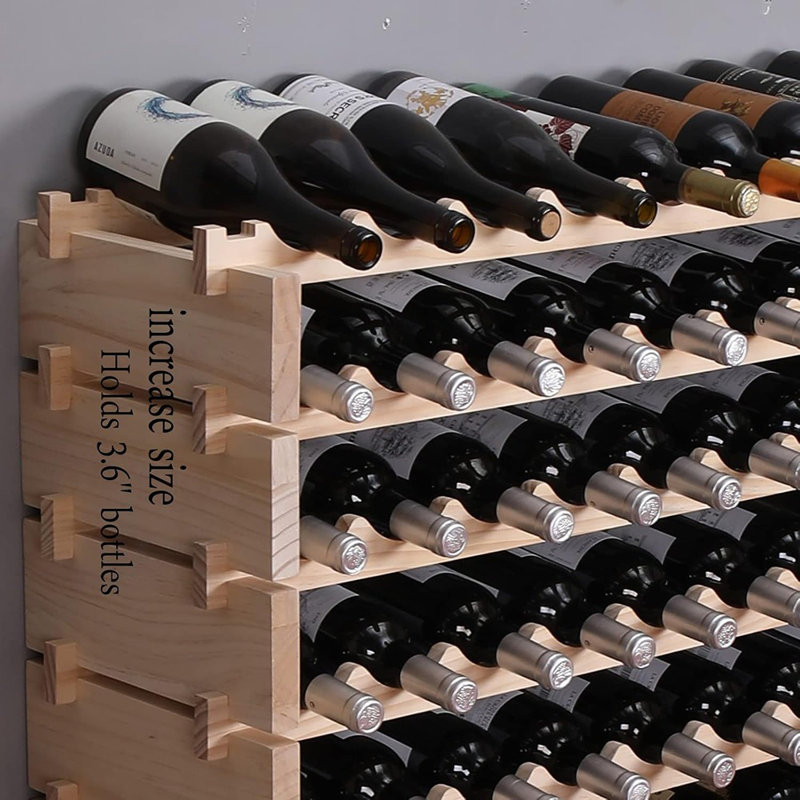 Armoire à vin avec rangement en bois